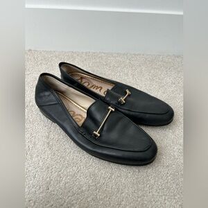 Sam Edelman Loraine Loafer Flats LIOR Horsebit Black Soft Leather